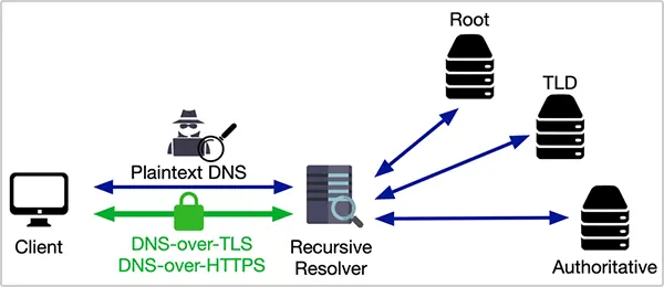 Encrypted DNS network