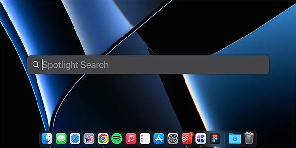 Spotlight search on MacOs